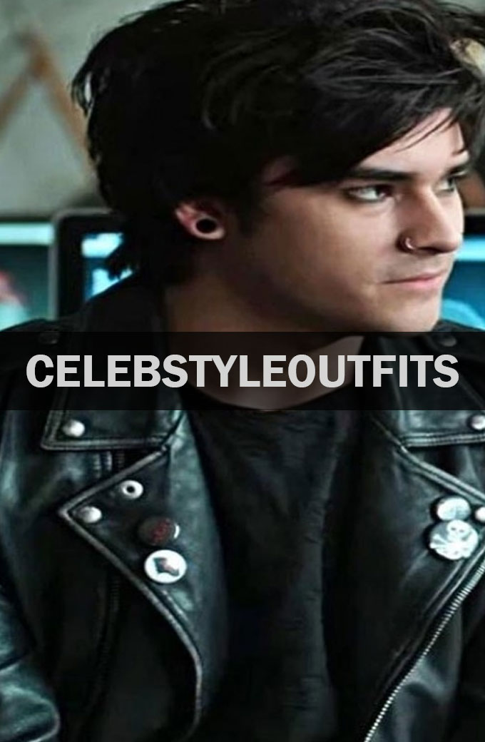Cyrus 13 Reasons Why Bryce Cass Black Leather Jacket