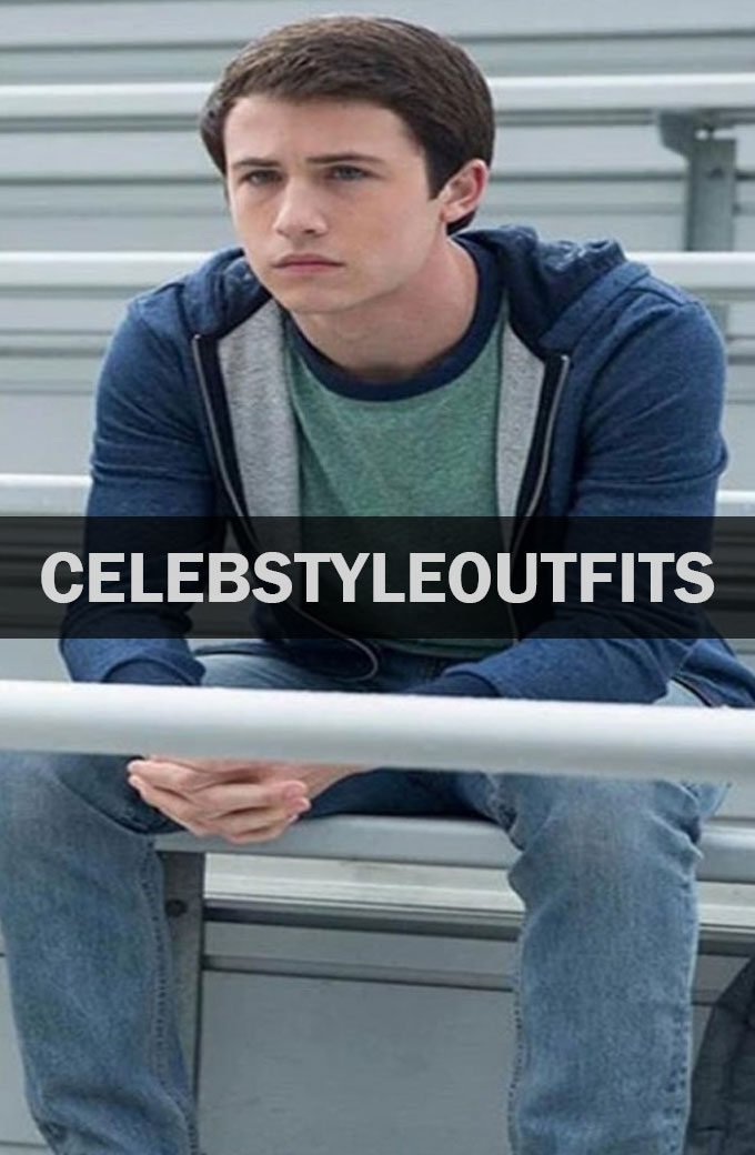 Clay 13 Reasons Why Dylan Minnette Blue Wool Jacket