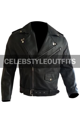 Cyrus 13 Reasons Why Bryce Cass Black Leather Jacket