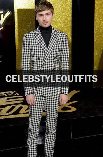 Alex Standall 13 Reasons Why Suiting Fabric Black Blazer