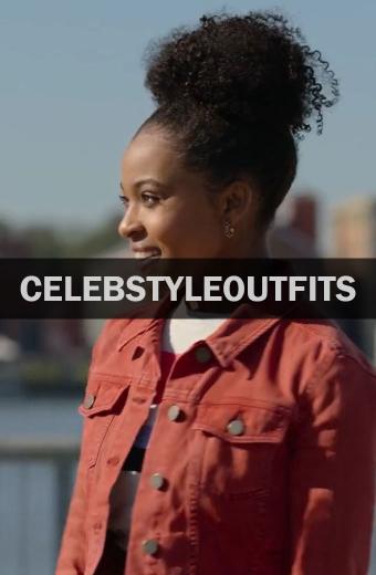 Ani Achola 13 Reasons Why Orange Denim Jacket