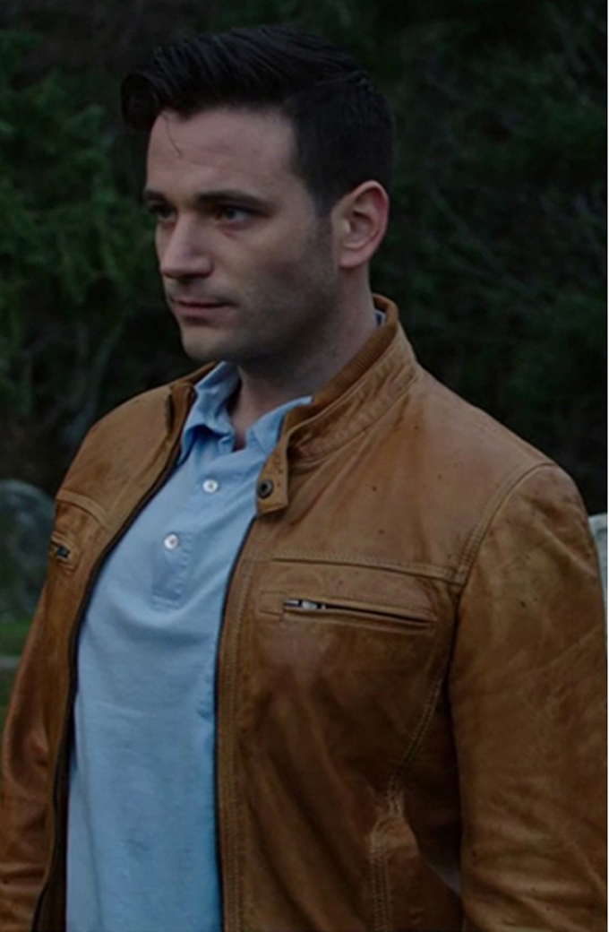Arrow TV Series Colin Donnell Brown Leather Jacket