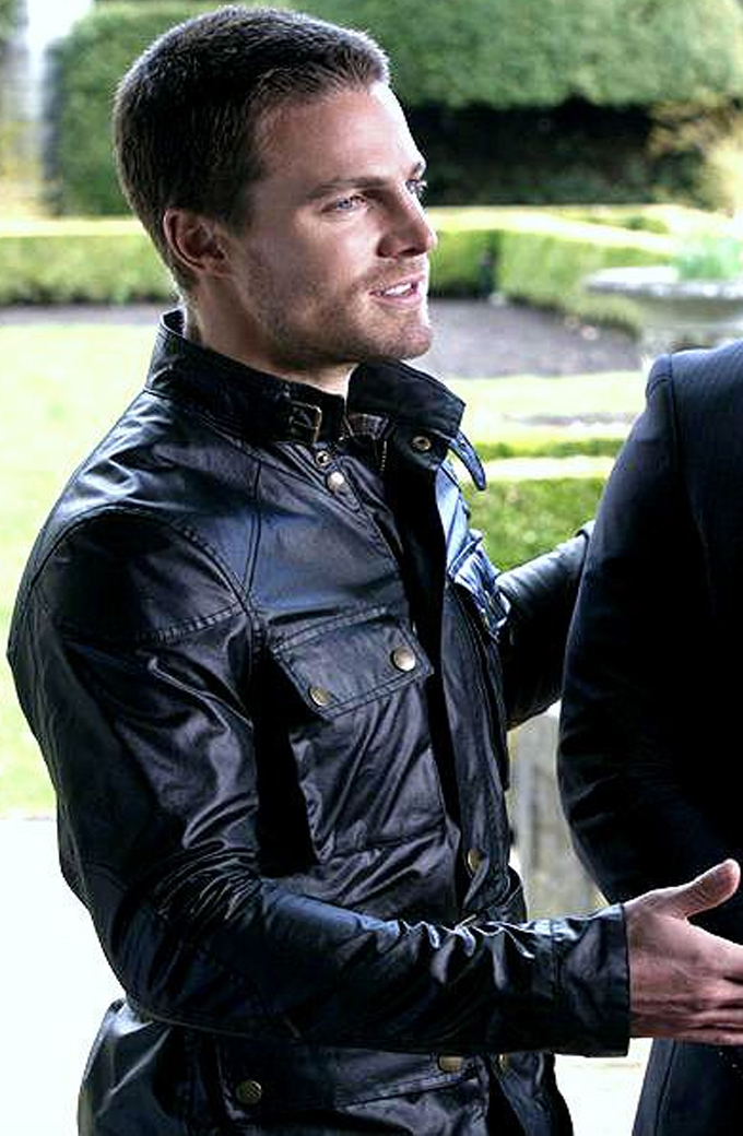 Arrow Oliver Queen Stephen Amell Leather Jacket
