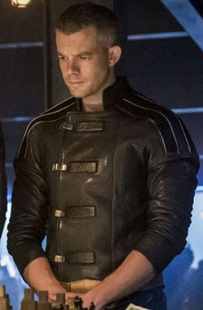 Russell Tovey Crisis on Earth X Costume Leather Jacket