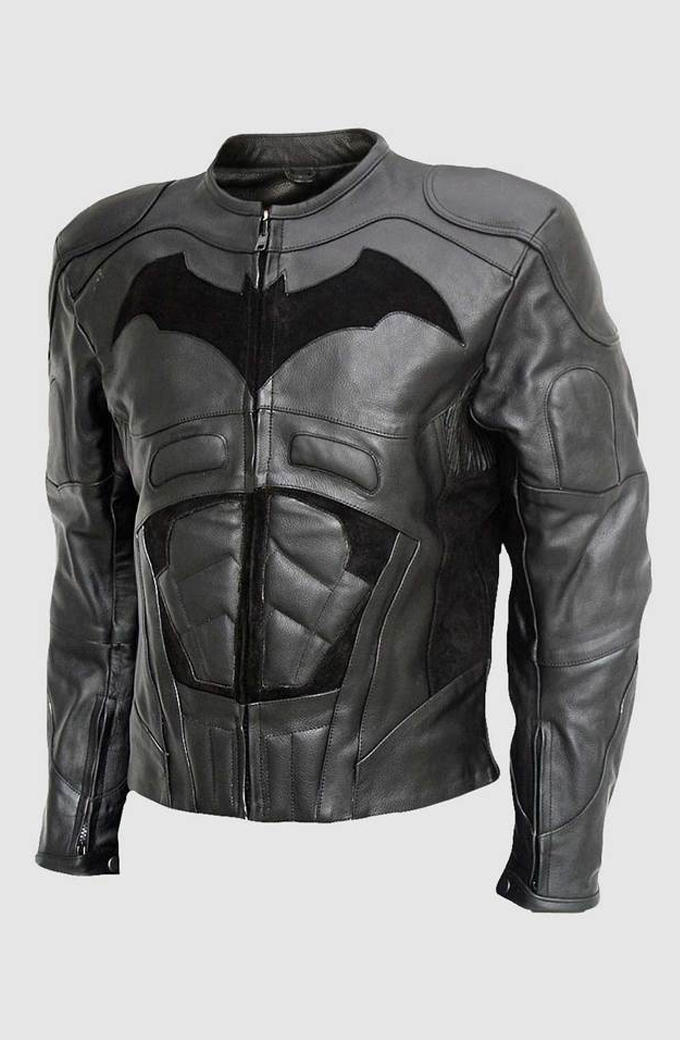 Batman Arkham Knight Grey Leather Jacket