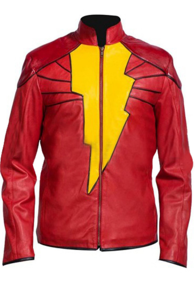 Captain Marvel Shazam Black Adam Red Jacket