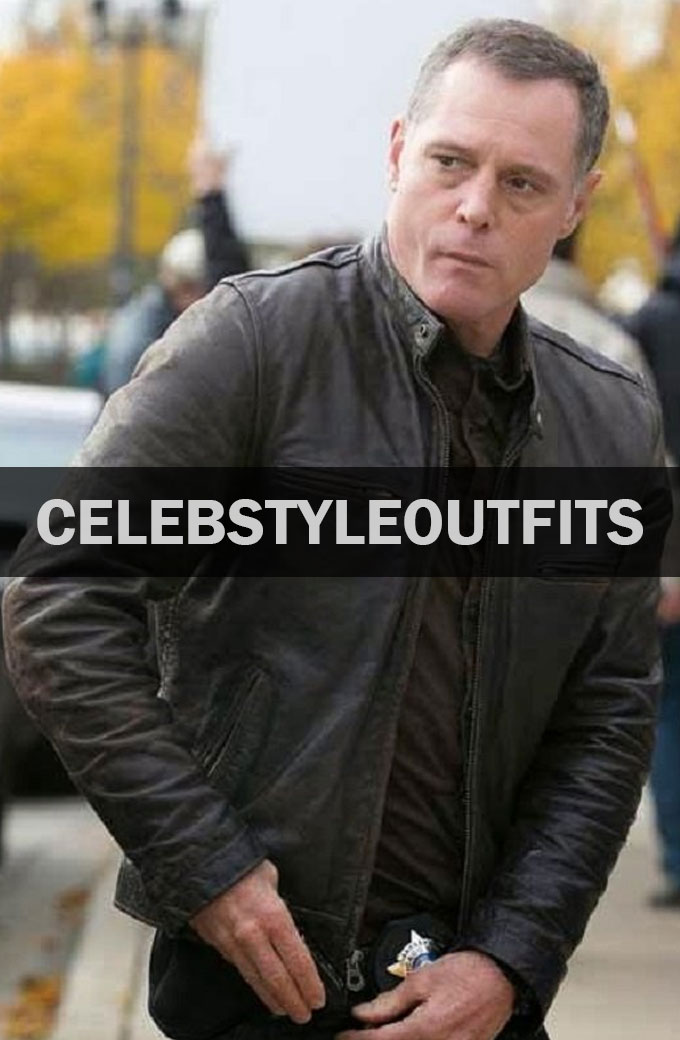 Chicago P.D Jason Beghe Brown Leather Jacket