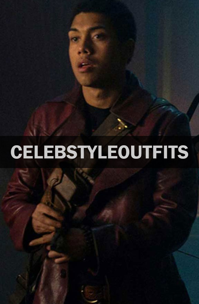 Chilling Adventures of Sabrina Chance Perdomo Leather Coat