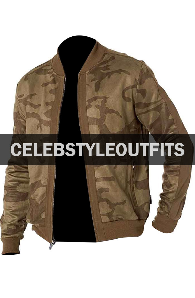 The Falcon and The Winter Soldier Anthony Mackie Camo Bomber Jacket