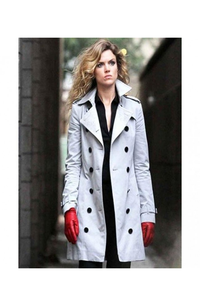 Gotham TV Series Erin Richards White Cotton Coat