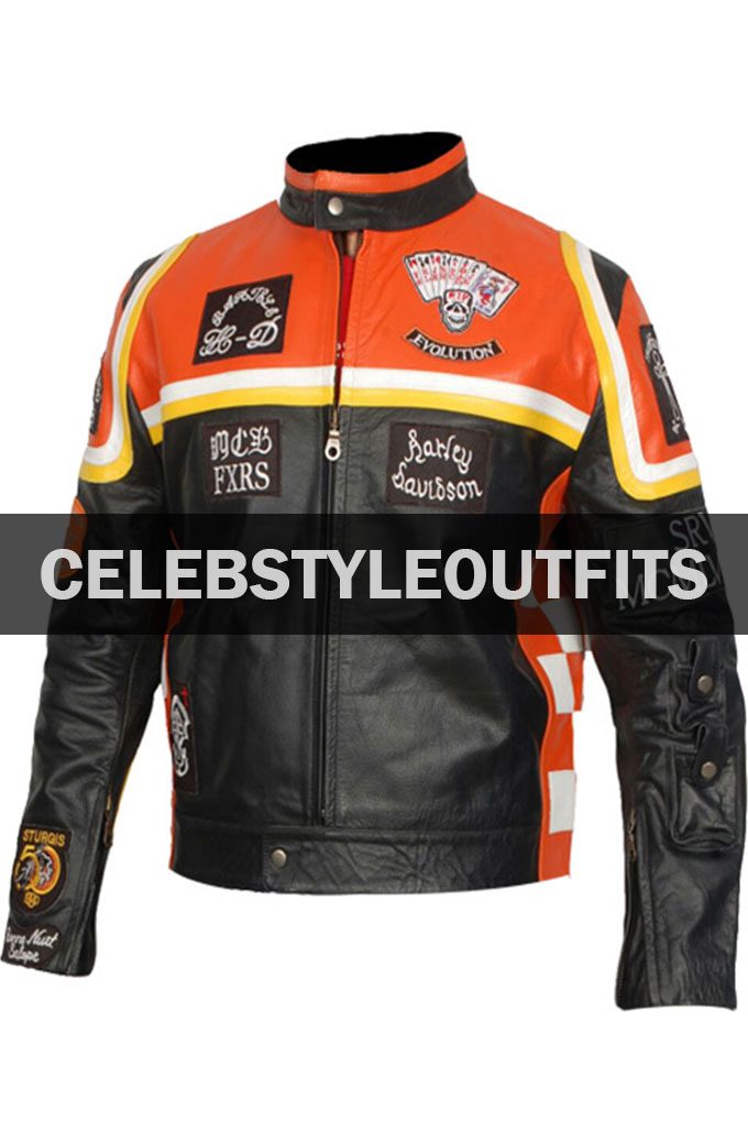 Harley Davidson And The Marlboro Man Biker Jacket