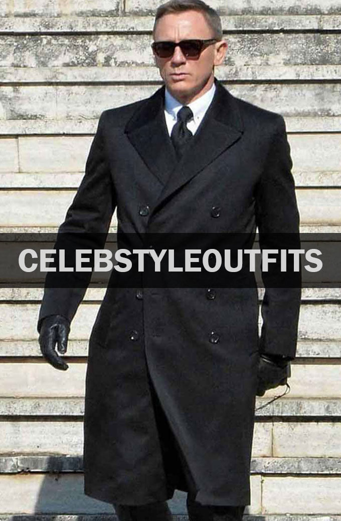 James Bond Spectre Daniel Craig Wool Trench Coat
