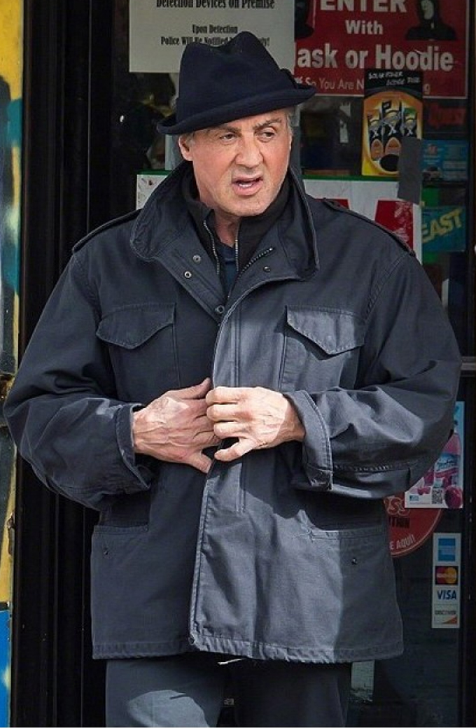 Sylvester Stallone Creed Rocky Balboa Blue Jacket