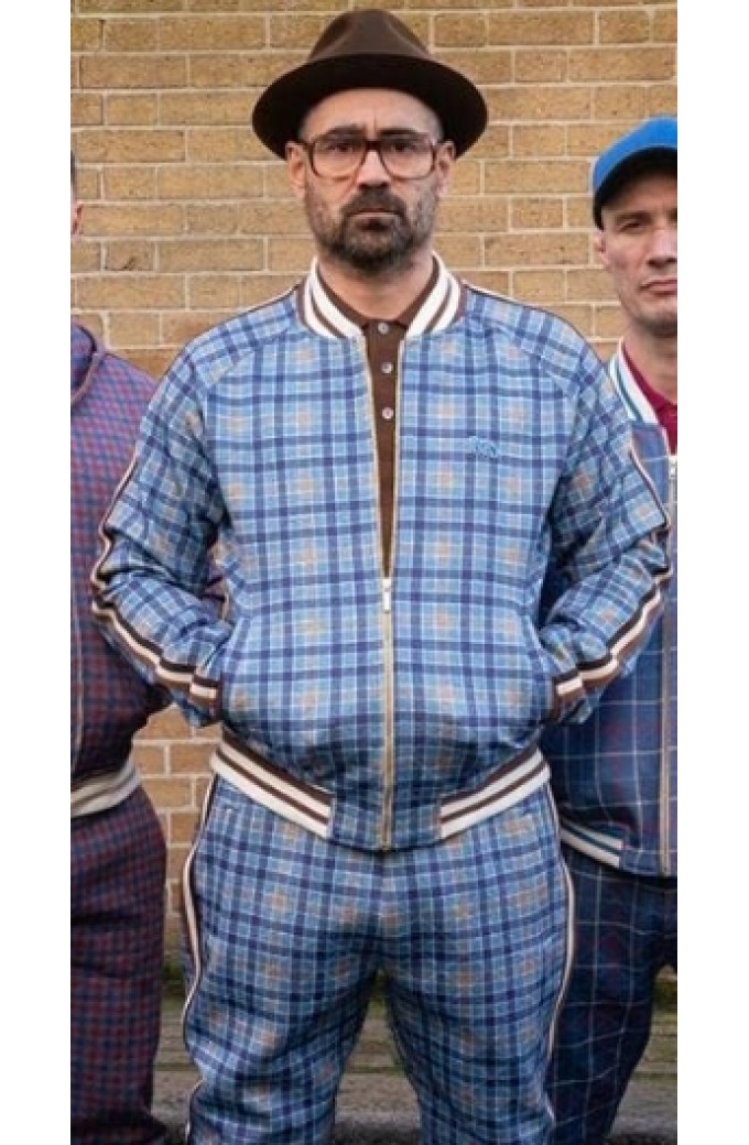 The Gentlemen Colin Farrell Blue Checked Tracksuit