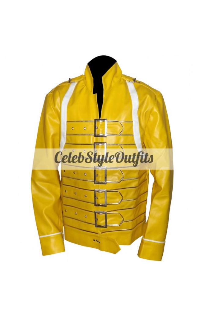 Freddie Mercury Queen Concert Yellow Costume Jacket