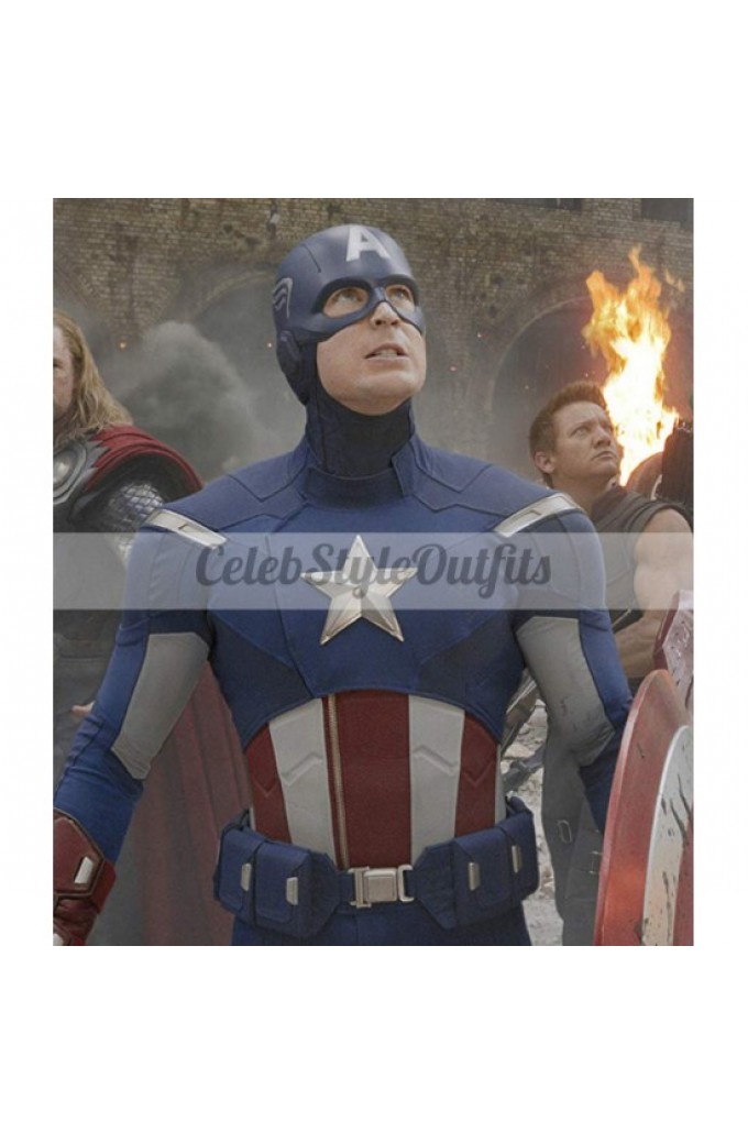 The Avengers Chris Evans Captain America Costume Jacket