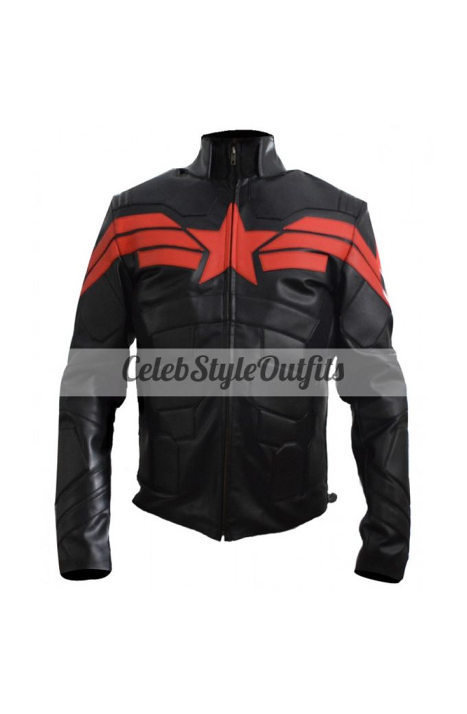 The Winter Soldier Captain America Black/Red Costume Jacket