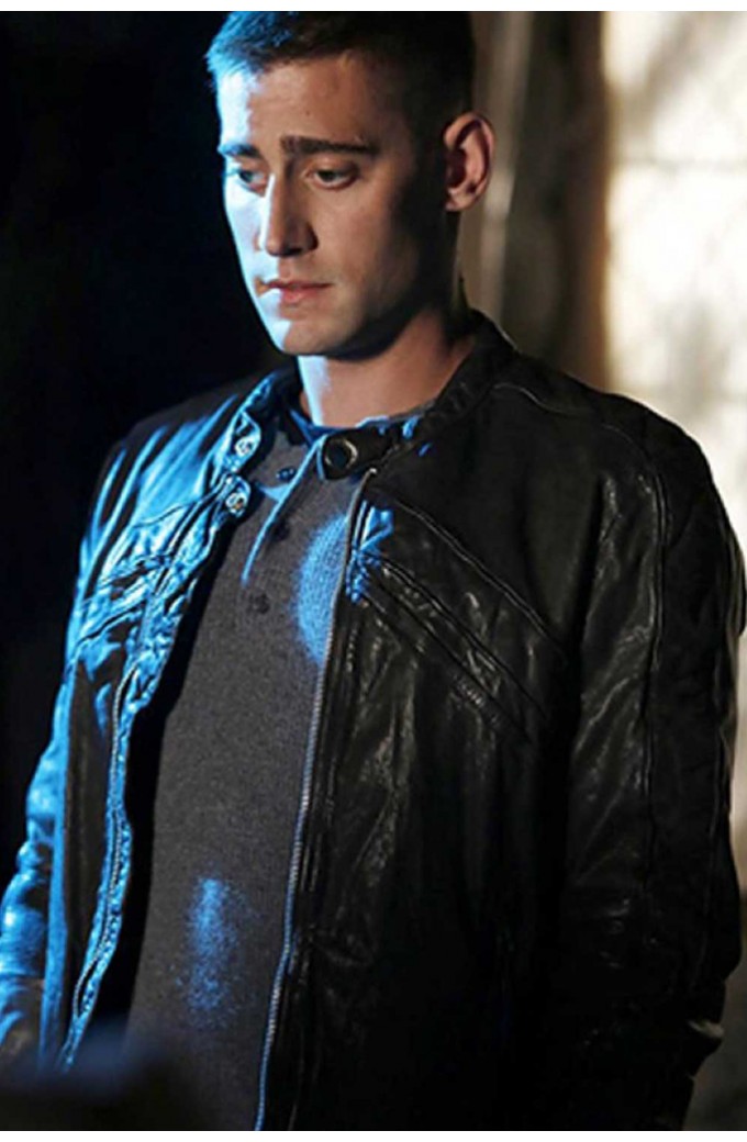 Once Upon a Time Michael Socha Will Scarlet Leather Jacket