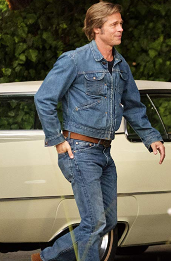 Once Upon a Time in Hollywood Brad Pitt Blue Denim Jacket