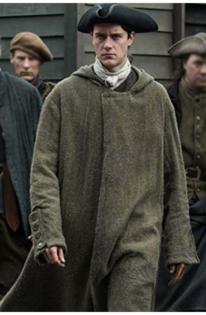 Outlander S4 César Domboy Green Wool Coat