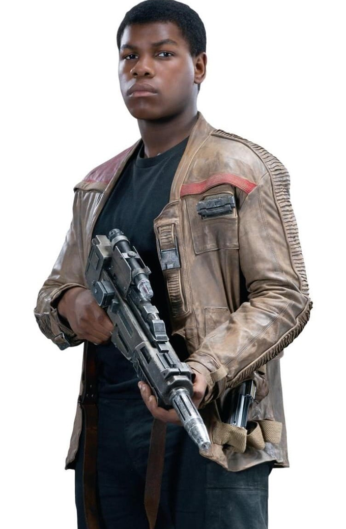 Star Wars The Force Awakens Finn Brown Leather Jacket