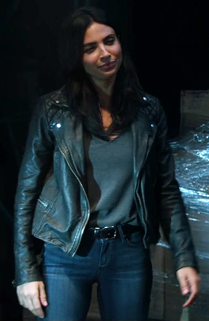 Supergirl Maggie Sawyer Black Leather Jacket