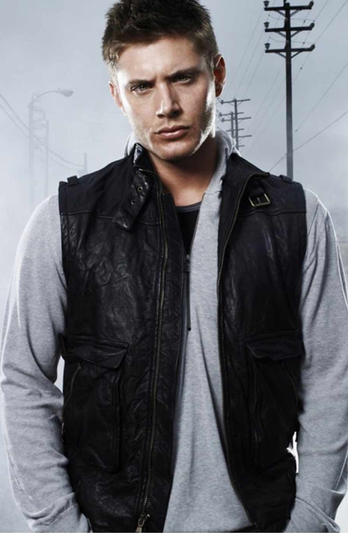 Supernatural Jensen Ackles Black Vest