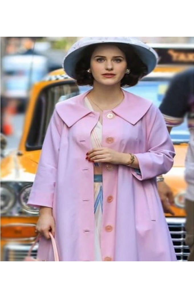 Marvelous Mrs. Maisel Miriam Midge Pink Cotton Coat