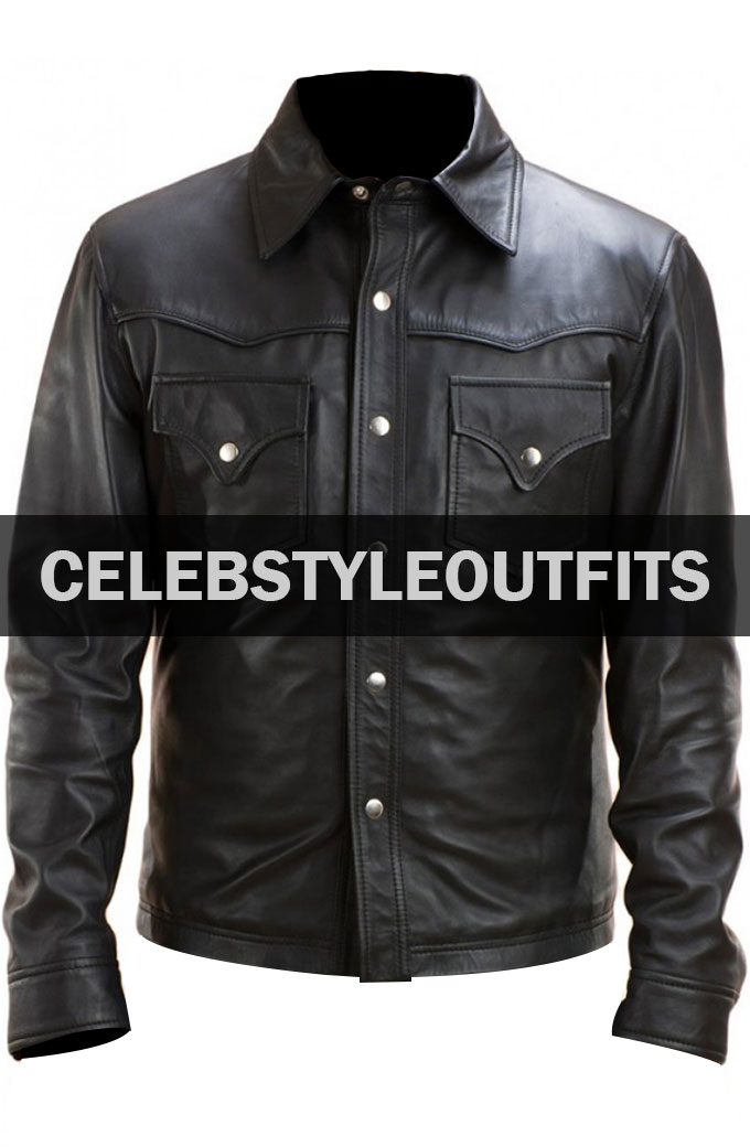 The Walking Dead Governor Black Leather Jacket