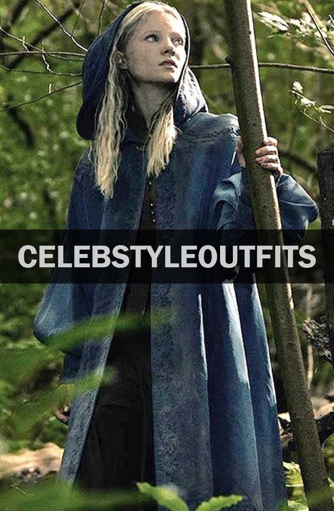 The Witcher TV Series Freya Allan Blue Trench Coat