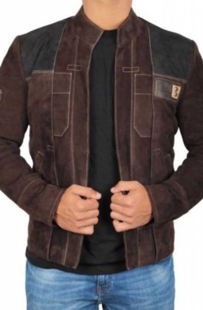 A Star Wars Story Alden Ehrenreich Han Solo Brown Jacket