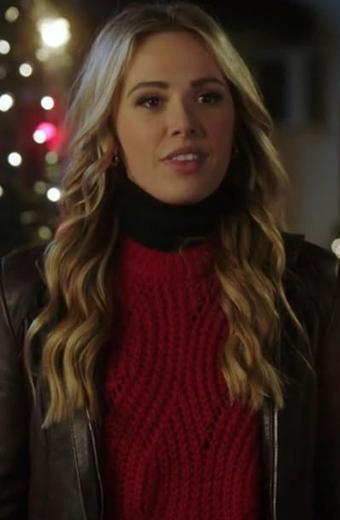 Aubrey Lang Natalie Hall A Very Charming Christmas Town Jacket