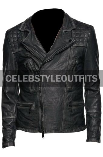 Nick Blood Agents Of SHIELD Lance Hunter Black Biker Jacket