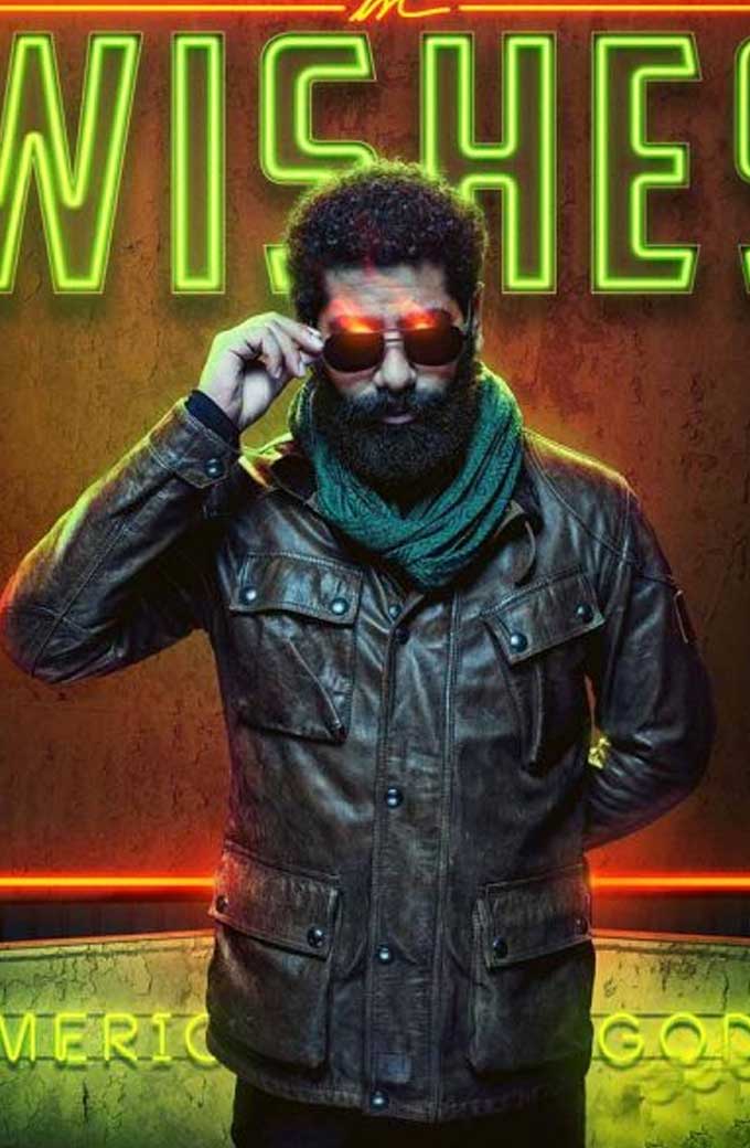 The Jinn American Gods Mousa Kraish Black Leather Jacket