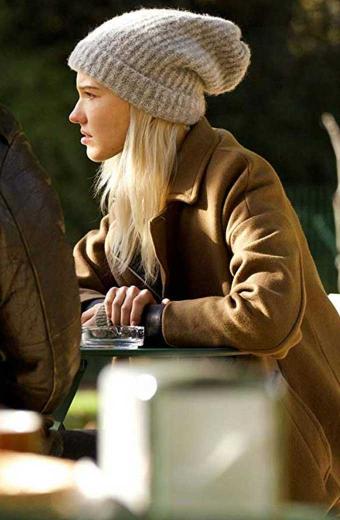 Sasha Luss Anna Poliatova Casual Womens Brown Wool Trench Coat