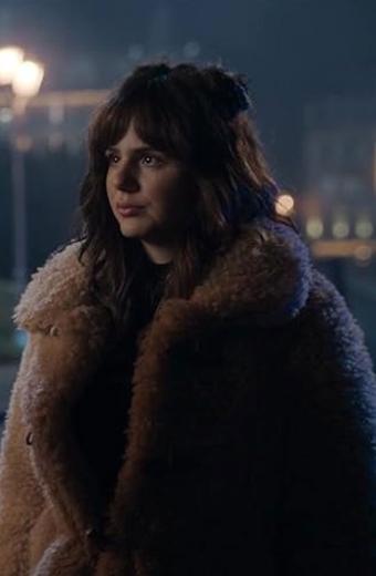 Korina Dominguez Army of Thieves Ruby Fee Beige Fur Coat