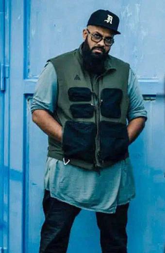 Army of Thieves Rolph Guz Khan Green And Black Cotton Vest