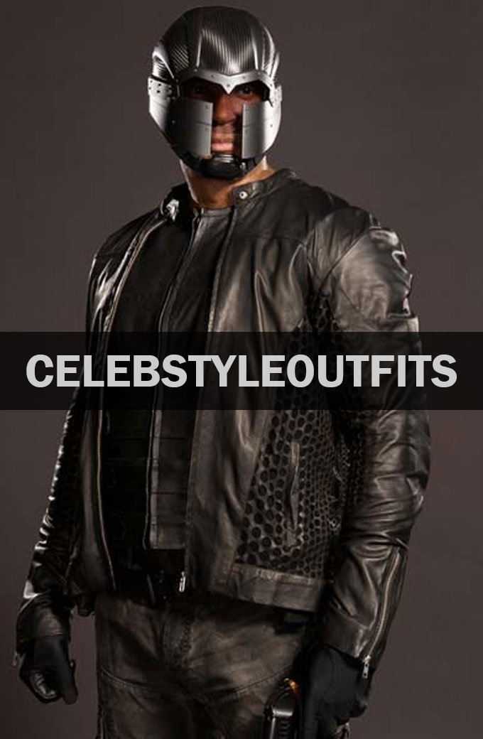 David Ramsey Arrow S4 John Diggle Black Leather Jacket
