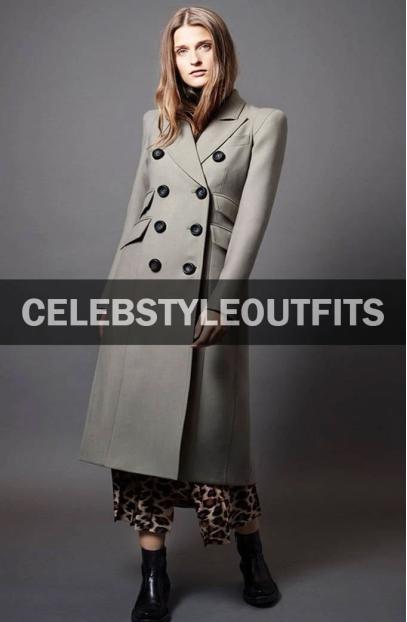 Zoe Ramirez Andrea Sixtos Arrow TV Show Grey Wool Trench Coat arrow-andrea-sixtos-wool-coat