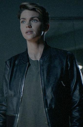 Ruby Rose Arrow Kate Kane Batwoman Bomber Black Leather Jacket