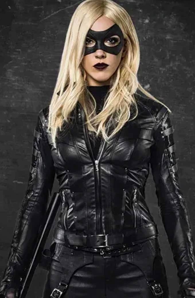 Siren Arrow Katie Cassidy Lance Laurel Black Canary Jacket