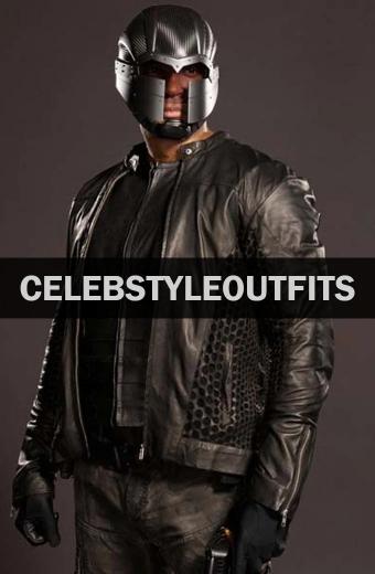 Arrow TV Show David Ramsey John Diggle Black Leather Jacket