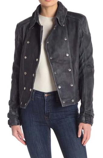 Black Canary Arrow Juliana Harkavy Dinah Drake Biker Jacket