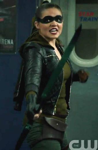Evelyn Sharp Arrow Madison McLaughlin Black Leather Jacket