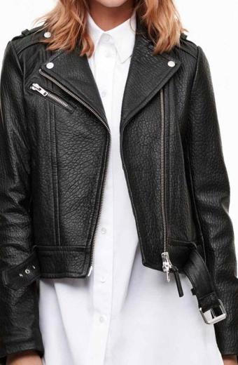 Thea Queen Arrow Speedy Willa Holland Biker Leather Jacket