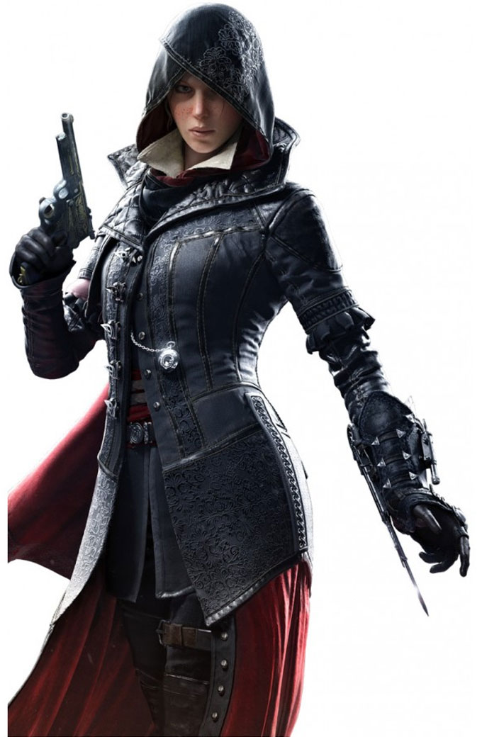 Assassin's Creed Syndicate Dame Evie Frye Leather Jacket Costume
