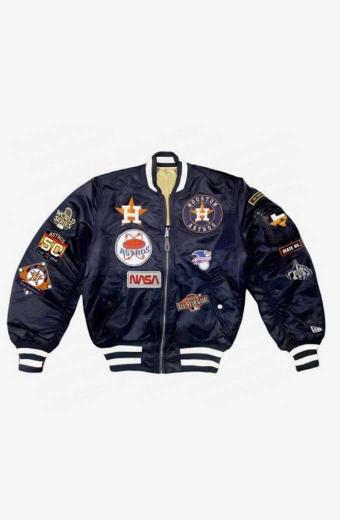 Houston Astros World Series Kate Upton Varsity Bomber Jacket