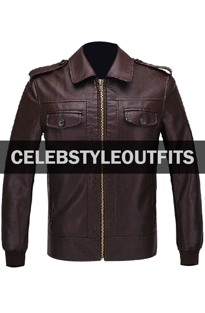 The Avengers Steve Rogers Brown Leather Jacket