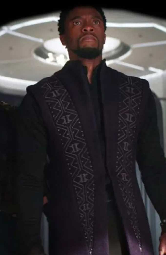 Avengers Infinity War Black Panther Black Coat