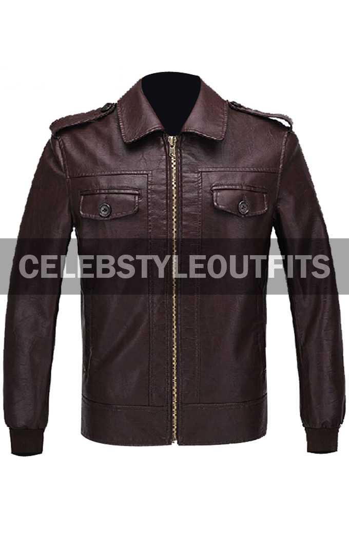 The Avengers Steve Rogers Brown Leather Jacket